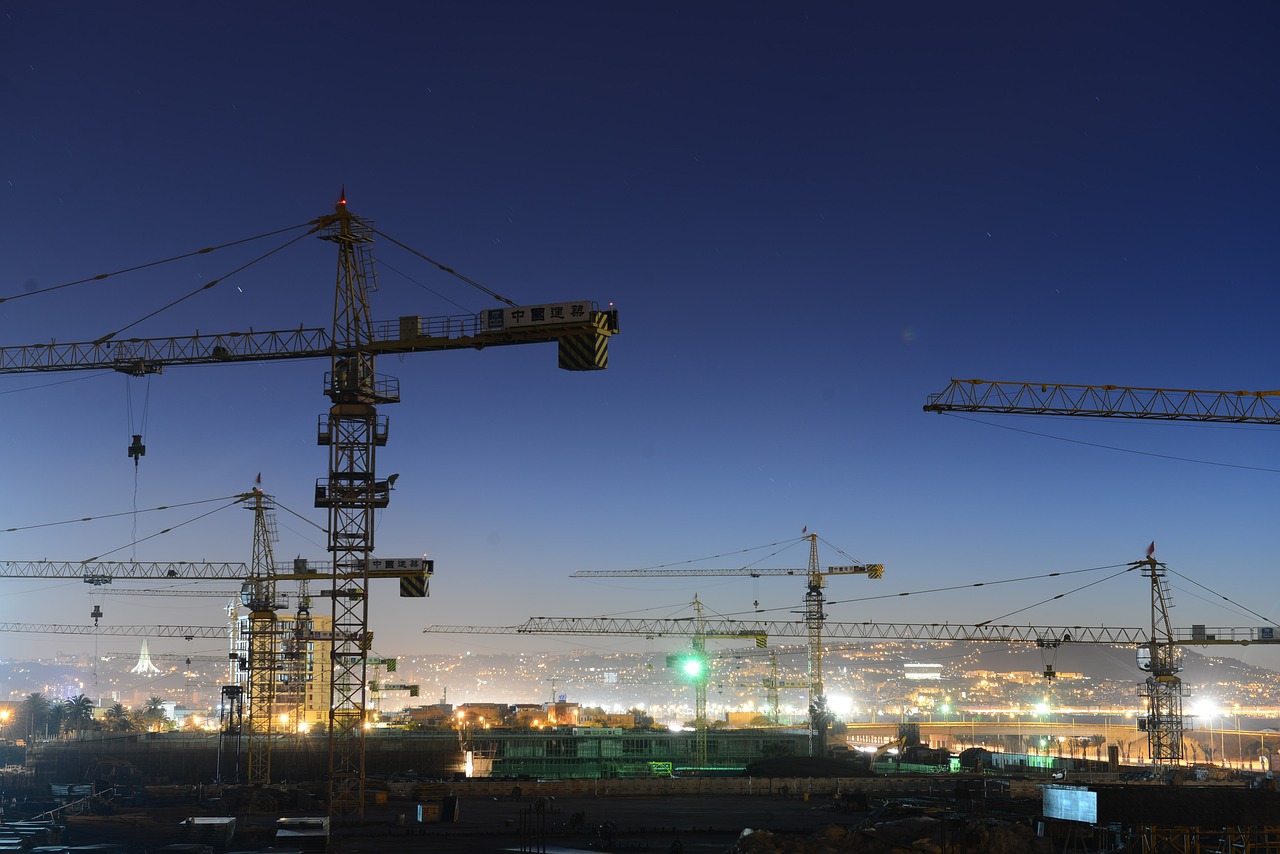 Construction cranes