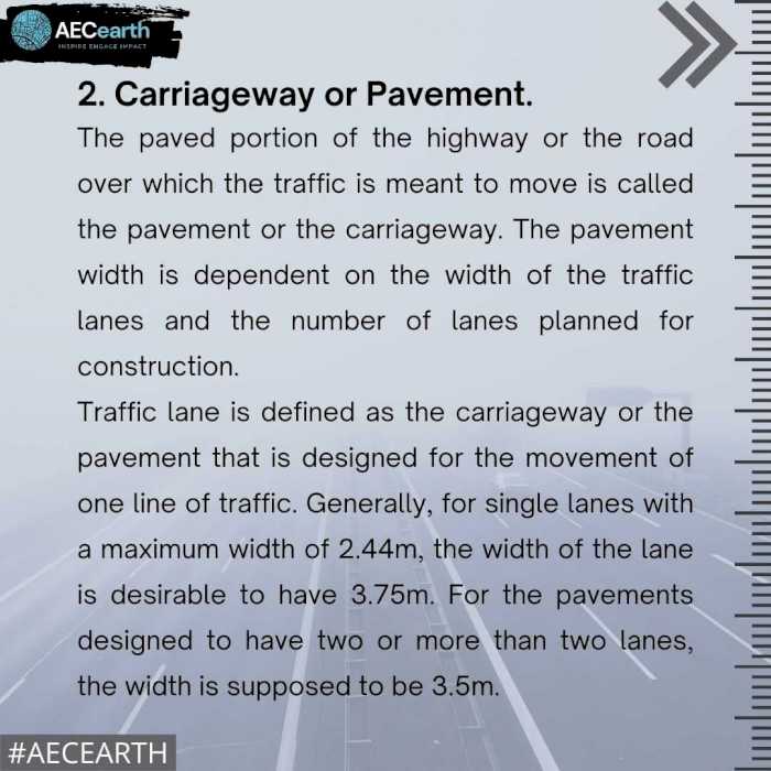 The basic components of highways